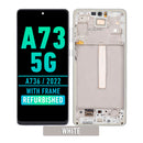 Samsung Galaxy A73 5G (A736 / 2022) OLED Screen Assembly Replacement With Frame (Refurbished) (White)