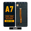 Samsung Galaxy A7 (A750 / 2018) OLED Screen Assembly Replacement With Frame (OLED PLUS) (Black)