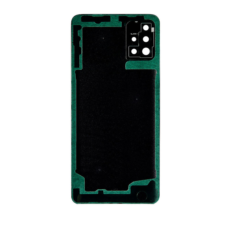 Samsung Galaxy A51 4G (A515 / 2019) Back Glass With Camera Lens And Adhesive (No Logo) (Black)