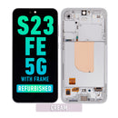 Samsung Galaxy S23 FE 5G OLED Screen Assembly Replacement With Frame (Refurbished) (Cream)