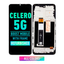Boost Mobile Celero 5G LCD Screen Assembly Replacement With Frame (Refurbished) (All Colors)