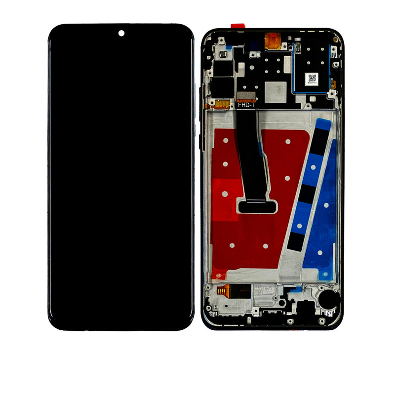 Huawei P30 Lite (2019) / Nova 4E (4GB RAM) LCD Screen Assembly Replacement With Frame (Refurbished) (MidnightBlack)