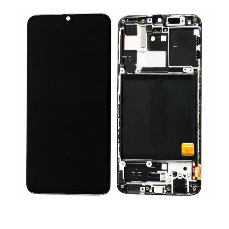 Samsung Galaxy A41 (A415F / 2020) LCD Screen Assembly Replacement With Frame (Refurbished) (Black)