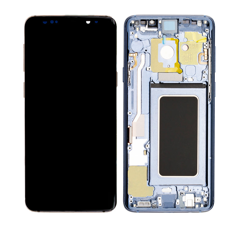 Samsung Galaxy S9 Plus LCD Screen Assembly Replacement With Frame (Aftermarket Incell) (Coral Blue)