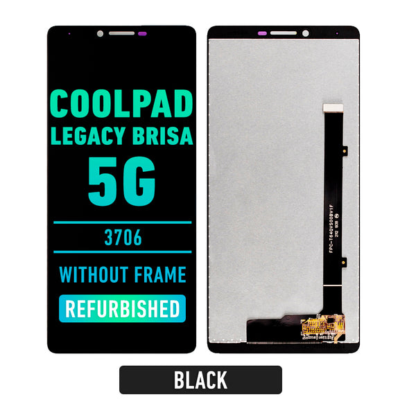 Coolpad Legacy Brisa 5G (2020 / 3706) LCD Assembly Replacement Without Frame (Refurbished) (Black)