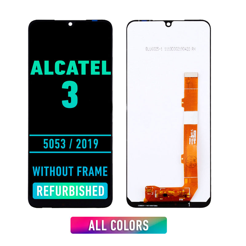 Alcatel 3 (5053 / 2019) - OLED Screen Assembly Replacement Without frame (Refurbished) (All Colors)