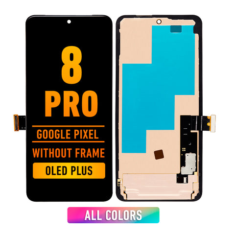 Google Pixel 8 Pro OLED Screen Assembly Replacement With Frame (Without Fingerprint) (OLED PLUS)