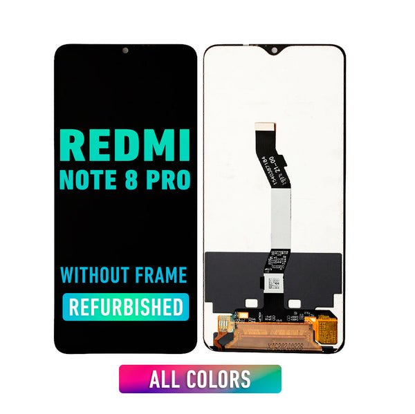 Redmi Note 8 Pro -  OLED Screen Assembly Replacement Without frame (Refurbished) (All Colors)