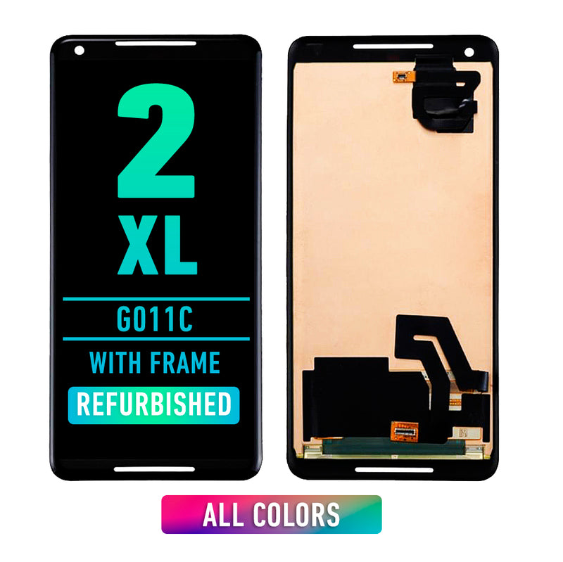 Google Pixel 2 XL LCD Screen Assembly Replacement With Frame (Refurbished) (All Colors)