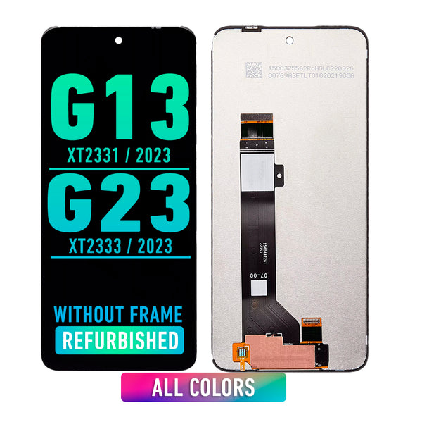 Motorola Moto G13 (XT2331 / 2023) / G23 (XT2333 / 2023) LCD Screen Assembly Replacement Without Frame (Refurbished) (All Colors)