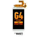 Motorola Moto G4 (XT1625) LCD Screen Assembly Replacement Without Frame (Refurbished) (White)