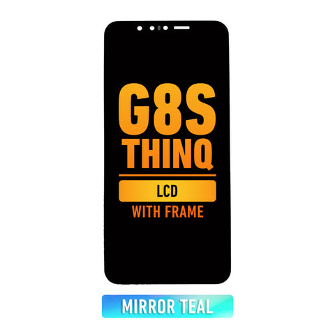 LG G8S ThinQ LCD Screen Assembly Replacement With Frame (Mirror Teal)