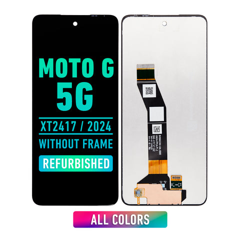 Motorola Moto G 5G (XT2417 / 2024) LCD Screen Assembly Replacement Without Frame (Refurbished) (All Colors)