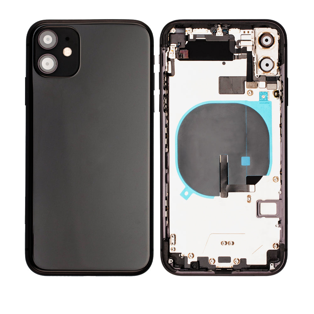 iPhone 11 Housing & Back Cover Glass With Small Parts (No Logo) (All C