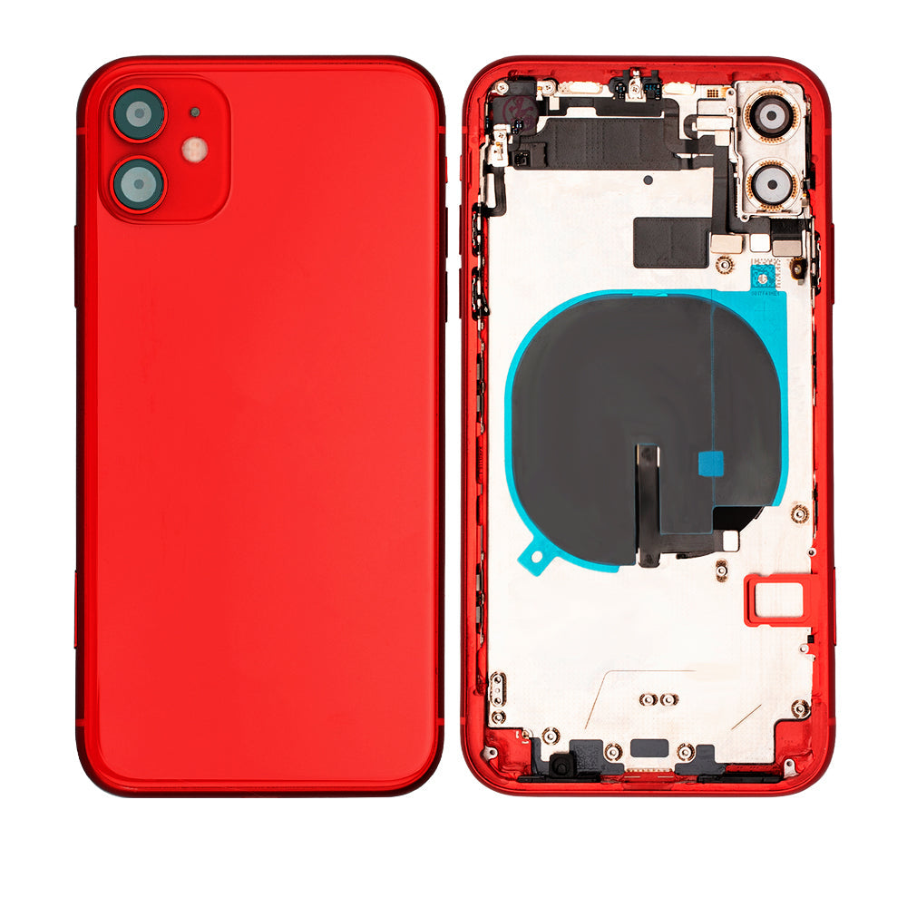 iPhone 11 Housing & Back Cover Glass With Small Parts (No Logo) (All C