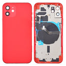 iPhone 12 Housing & Back Cover Glass With Small Parts (No Logo) (All Colors)