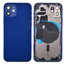 iPhone 12 Housing & Back Cover Glass With Small Parts (No Logo) (All Colors)