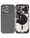 iPhone 14 Pro Housing & Back Cover Glass With Small Parts (US Version) (Sim Tray) (No Logo) (All Colors)