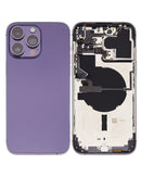 iPhone 14 Pro Max Housing & Back Cover Glass With Small Parts (US Version) (Sim Tray) (No Logo) (All Colors)