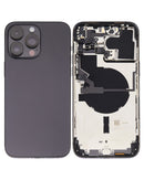 iPhone 14 Pro Max Housing & Back Cover Glass With Small Parts (US Version) (Sim Tray) (No Logo) (All Colors)