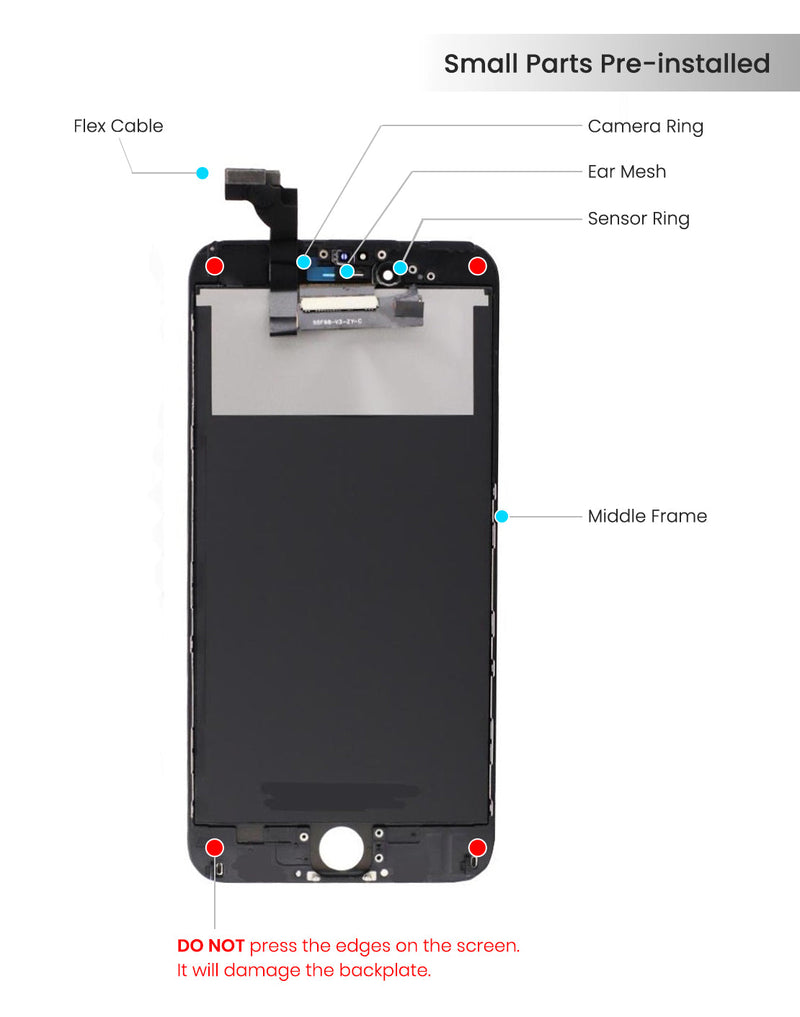 iPhone 6 Plus LCD Screen Replacement (Refurbished Premium) (White)