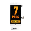 iPhone 7 Plus LCD Screen Replacement (With Steel Plate) (Premium Plus | IQ7) (White)