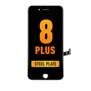 iPhone 8 Plus LCD Screen Replacement (With Steel Plate) (Premium Plus | IQ7) (Black)