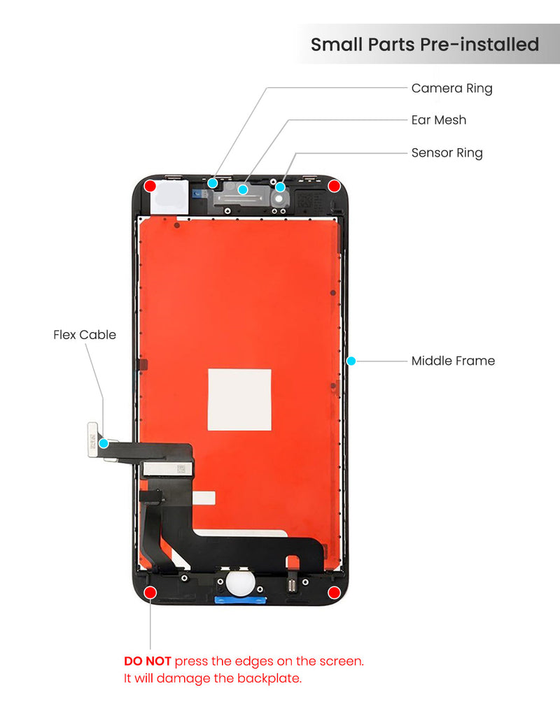 iPhone 8 / SE 2020 / SE 2022 LCD Screen Replacement (Aftermarket | IQ5) (White)