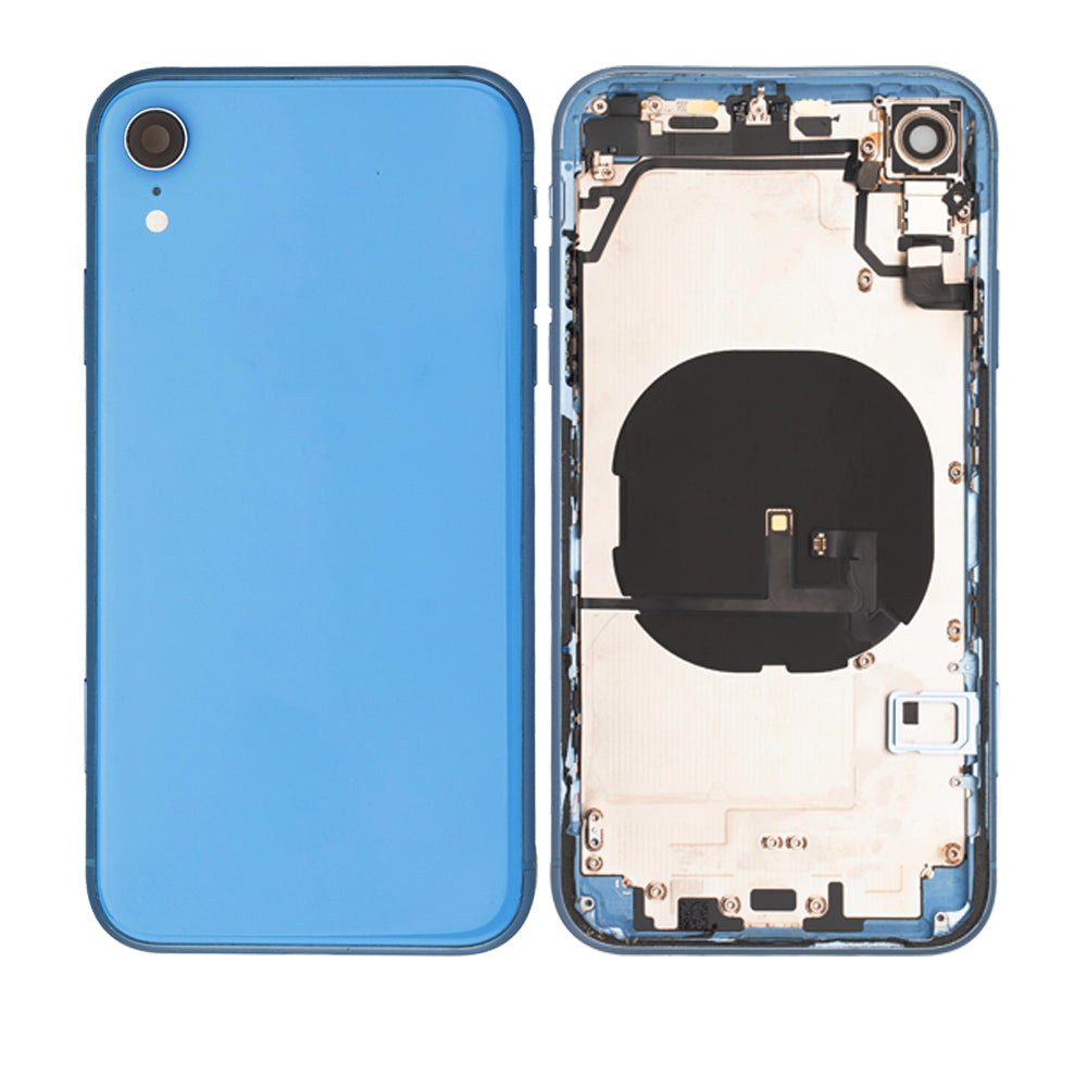 iPhone XR Housing & Back Cover Glass With Small Parts (No Logo) (All C