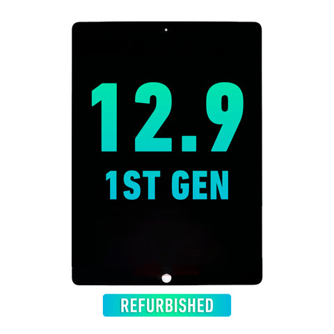 iPad Pro 12.9 (1st Gen) LCD Screen Assembly Replacement With Digitizer & Daughter Board Flex Pre-Installed (Refurbished) (Black)