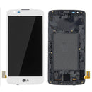 LG K8 (K350/2016)/Phoenix 2/Escape 3 LCD Screen Replacement Assembly With Frame (WHITE)