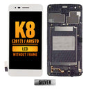 LG K8 (2017) / Aristo MS210 LCD Screen Assembly Replacement With Frame (US Version) (Silver)