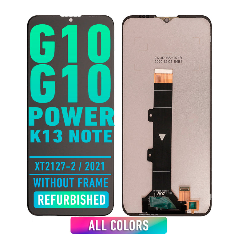 Motorola Moto G10 (XT2127-2 / 2021) / G10 Power (XT2127-4 / 2021) LCD Screen Assembly Replacement Without Frame (Refurbished) (All Colors)