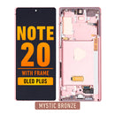 Samsung Galaxy Note 20 OLED Screen Assembly Replacement With Frame (OLED PLUS) (Mystic Bronze)