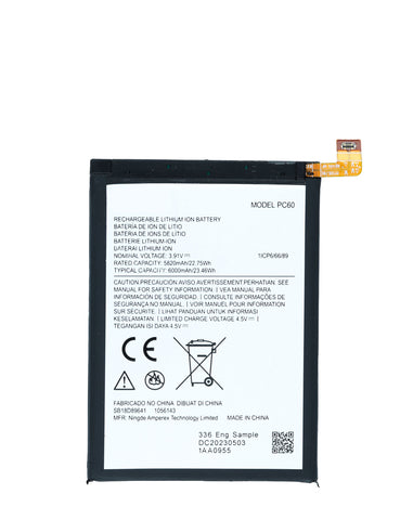 Motorola Moto G54 (XT2343 / 2023) / Moto G54 Power (XT2343-5 / 2023) / Moto G64 5G (XT-2431 / 2024) (PC60) Battery Replacement High Capacity
