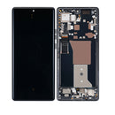 Motorola Moto Edge Plus / Edge 40 Pro (XT2301 / 2023) OLED Assembly With Frame (Refurbished) (Interstellar Black)