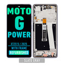 Motorola Moto G Power 5G (XT2515 / 2025) LCD Assembly With Frame (Refurbished) (Slate Gray)