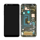 LG Q7 / Q7 Plus / Q7 Alpha LCD Screen Assembly Replacement With Frame (Aurora Black)