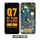 LG Q7 / Q7 Plus / Q7 Alpha LCD Screen Assembly Replacement With Frame (Aurora Black)