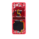 Motorola Moto Razr Plus / Razr 40 Ultra (XT2321 / 2023) OLED Assembly With Frame (Refurbished) (Viva Magenta)