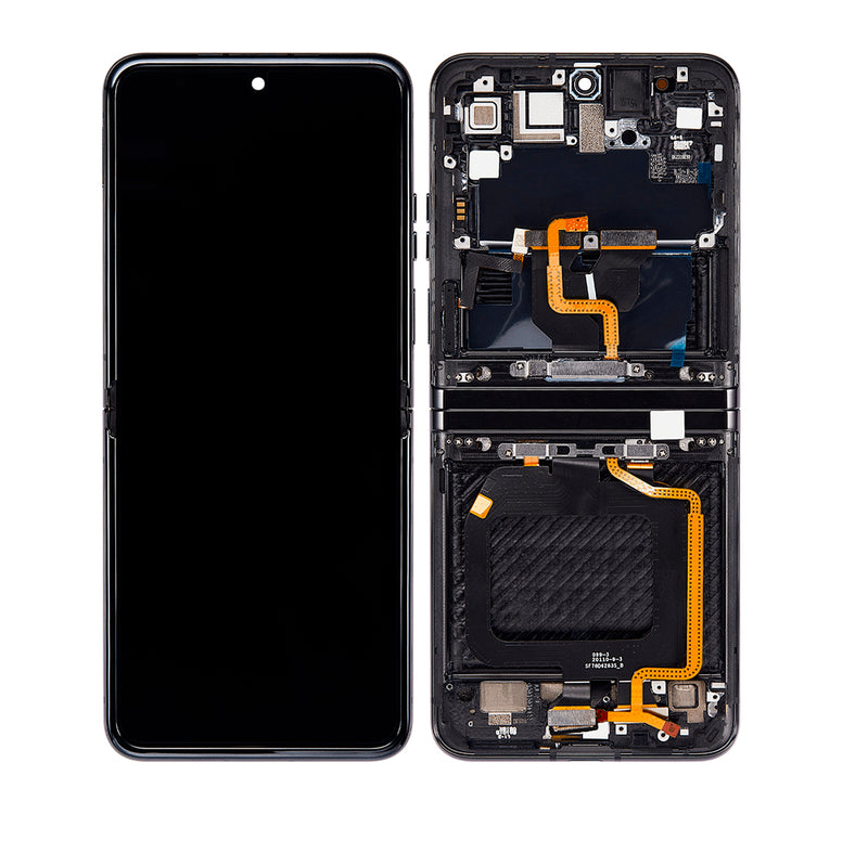 Motorola Moto Razr Plus / Razr 40 Ultra (XT2321 / 2023) OLED Assembly With Frame (Refurbished) (Infinite Black)