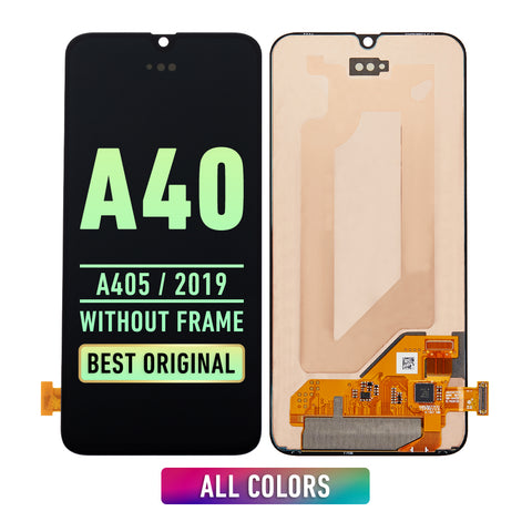 Samsung Galaxy A40  (A405 / 2019) OLED Screen Assembly Replacement Without Frame (Refurbished) (All Colors)