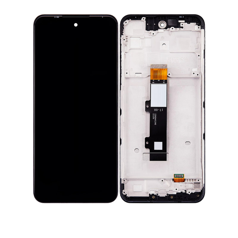 Motorola Moto G Play (XT2271-5 / 2023) LCD Screen Assembly Replacement With Frame (Refurbished) (Black)