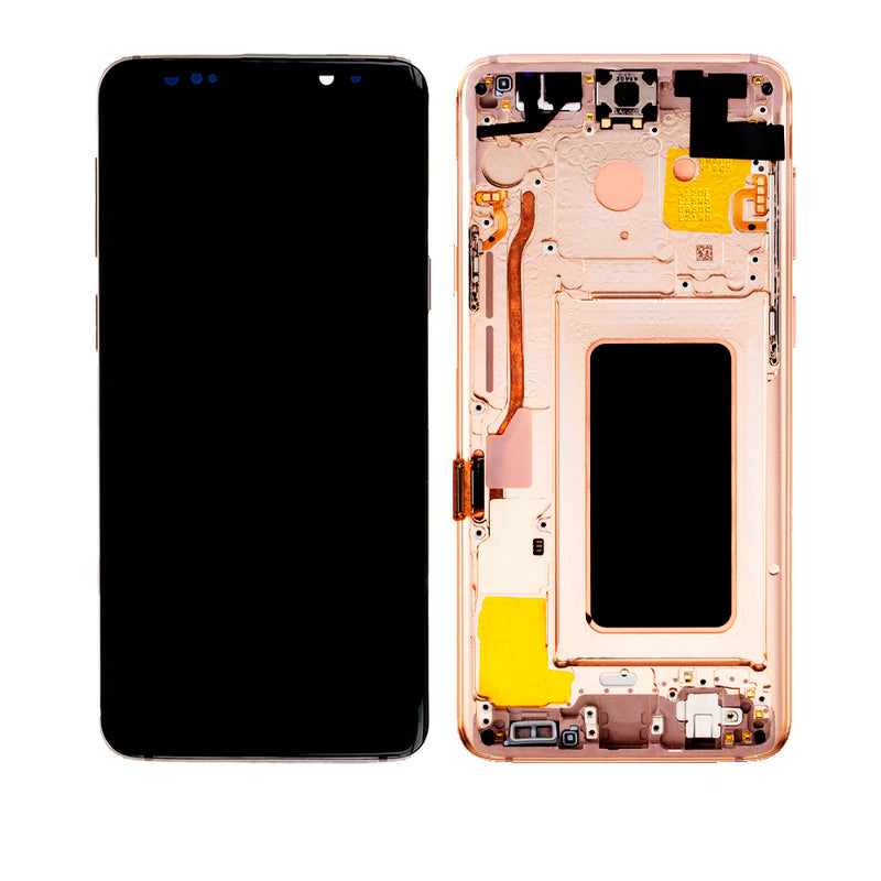 Samsung Galaxy S9 Plus OLED Screen Assembly Replacement With Frame (OLED PLUS) (Sunrise Gold)