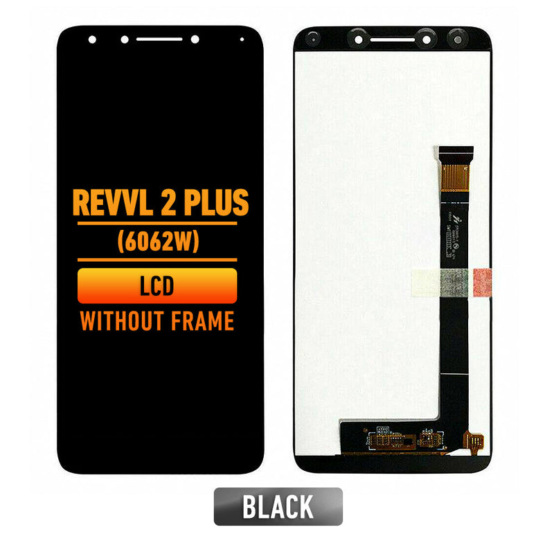 T-Mobile Revvl 2 Plus 6062W LCD Screen Assembly Replacement Without Frame (Black)