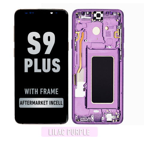 Samsung Galaxy S9 Plus LCD Screen Assembly Replacement With Frame (Aftermarket Incell) (Lilac Purple)