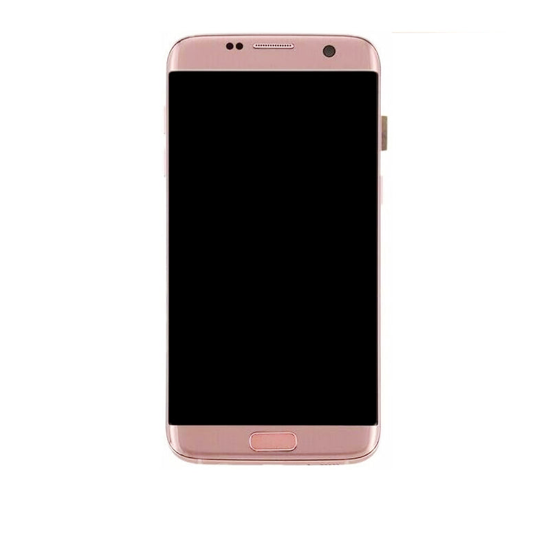 Samsung Galaxy S7 Edge OLED Screen Assembly Replacement With Frame (INT Version) (Incell) (Pink Gold)