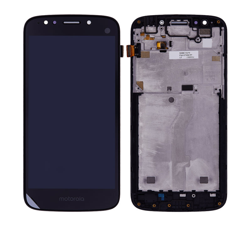 Motorola Moto E5 Play (XT1921) LCD Screen Assembly Replacement With Frame (Refurbished) (Black)