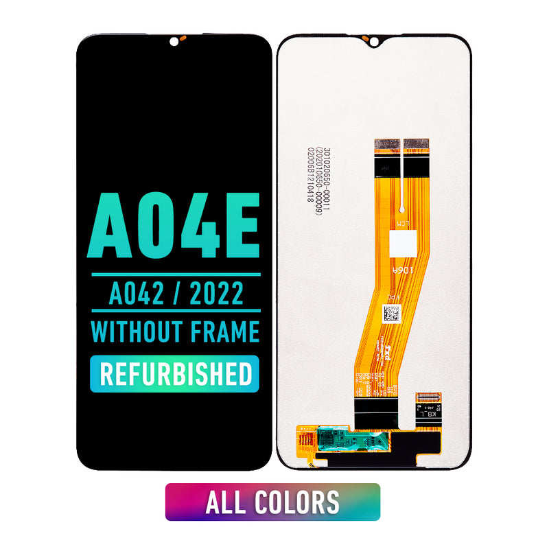 Samsung Galaxy A04e (A042 / 2022) LCD Screen Assembly Replacement Without Frame (Refurbished) (All Colors)