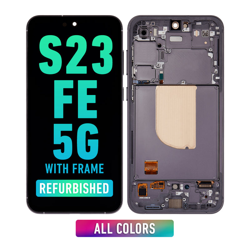 Samsung Galaxy S23 FE 5G OLED Screen Assembly Replacement With Frame (Refurbished) (All Colors)